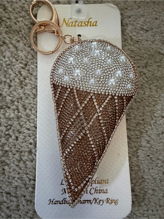 Natasha Couture Accessories - NATASHA Ice Cream Ice Cream Bag Charm Key Ring